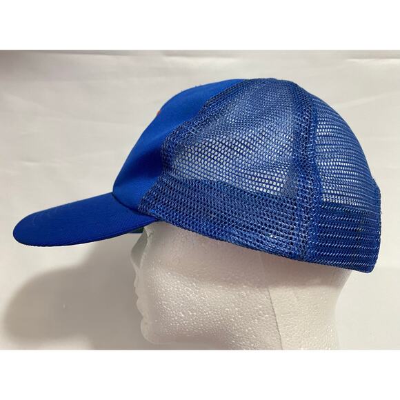 Vintage New York Mets Mesh Back Hat Blue Strapback Cap - Picture 4 of 8